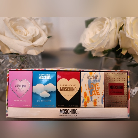 Vintage Feb 2016 Moschino 5pc Miniature Collection Coffret Set - Picture 7 of 16